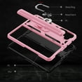 thumbnail image 5 of Feishell Hybrid Armor Phone Case for Samsung Galaxy Z Fold 6,Military Grade Shockproof 360 Rotatable Metal Ring Holder Kickstand Support Magnetic Car Mount Dual Layer Protective Phone Cover,Pink, 5 of 6