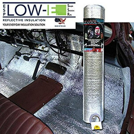 ESP Low-e® Ez-cool Car Insulation Kit(includes 200 Sq. Ft Insulation, 50' Foil Tape): Heat and Sound Automotive Insulation for Your Car Restoration