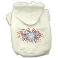 thumbnail image 4 of Pet, Dog  Cat Hoodie Rhinestone, "Fireworks", 4 of 7