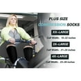 thumbnail image 5 of Plus Size Compression Socks for Women Men Wide Calf 2XL-7XL Stretch Knee High Stockings Varicose Vein Support Socks for Running Sports Hiking, 5 of 6