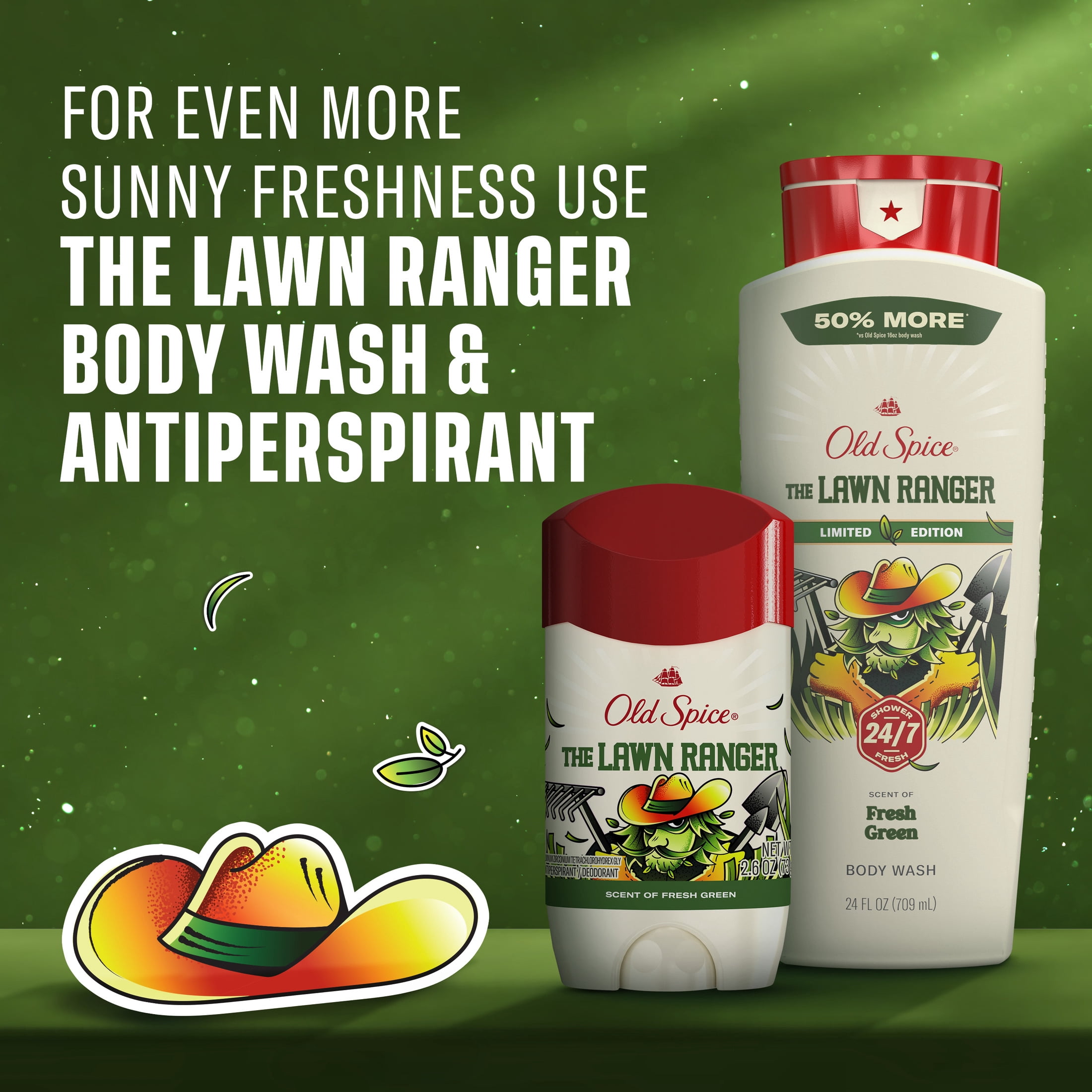 Old Spice Men's Antiperspirant, Lawn Ranger, 2.6oz