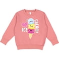 thumbnail image 2 of Inktastic I Love Ice Cream with Cute Ice Cream Cone Toddler Sweatshirt, 2 of 4