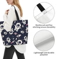 thumbnail image 3 of Disketp Cartoon Spaceship Bolsa Tote Estampada para Mujer, Bolso de Hombro y de Mano para Compras y Viajes, 3 of 8