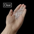 thumbnail image 3 of 1000 Pcs Clear U Shape Plastic Alligator Clips with Teeth Shirt Folding Clips for Socks Dress Ties Hold Garments in Place, 3 of 7