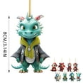 2023 NEW Cute Cool Dragon Christmas Scene Decoration Christmas Hanging