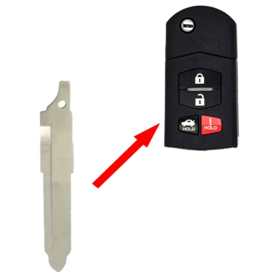 Mazda 2005-2015 Flip Key Blade MZ24 PN: G2YA-76-2GXB