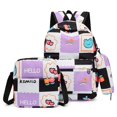 thumbnail image 1 of MesaSe Cartoon Print Backpack Lightweight Bookbag Multifunctional Backpack (Light Pink), 1 of 2