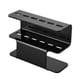thumbnail image 3 of Organizador de acrílico para pinzas de extensión de pestañas - Soporte negro con 6 ranuras para herramientas de belleza, 3 of 7