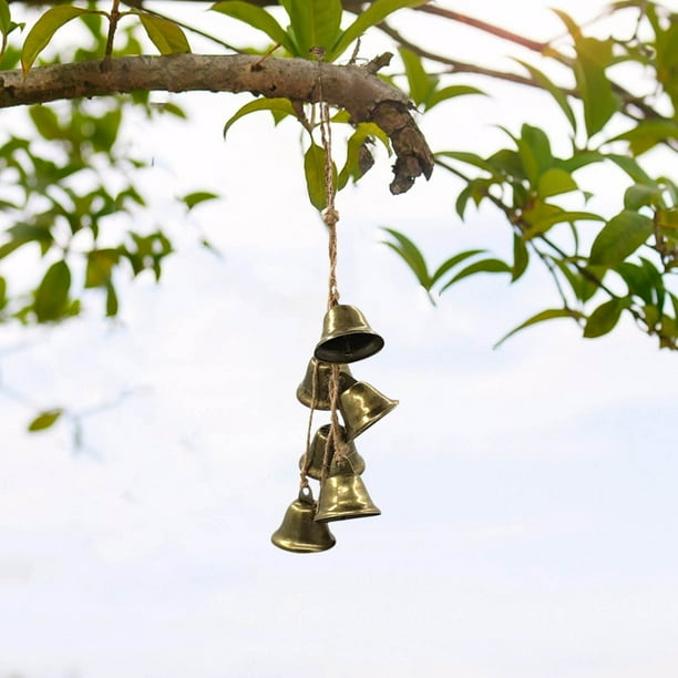 Campanas de bruja para puerta, carillones de viento, protección de energía clara, decoración bohemia para el hogar, suministros de artesanía mágica, energía negativa clara, marco de metal,