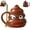 B, variant on Poop Coffee Mug with Lid, 16oz (480ml) Ceramic Poo Emoji Cup for Tea & Coffee, Funny Humor Office Mug, Novelty Gag Gift for White Elephant & Friends