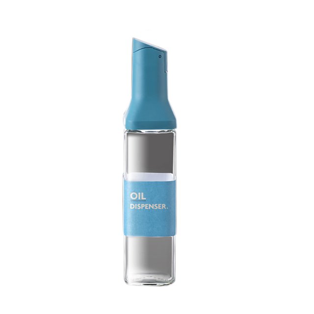 Batería de Cocina Recipiente para condimentos Aceite Botella para condimentos Apertura automática Gadget de cocina (Azul) Tmvgtek Libre de BPA
