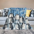 thumbnail image 2 of Orinice Penguin Throw Blanket Soft Cozy Warm Fuzzy PlushBlankets for Home Decor Couch Sofa Bed,Penguin Lovers  Blanket Gifts for Men Women Kids Girls  60x80in, 2 of 6