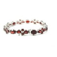 thumbnail image 4 of Bluebell Jewels Oval Cut Red CZ 14K White Gold Finish Matching Bridesmaid Gifts, 4 of 4