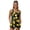 Lemon Leaves, variant on Xoenoiee Lemon Leaves Print Women's Tankini Swimsuits Tummy Control Swimwear Two Piece Bathing Suits Swim Top with High Waisted Bottom, S
