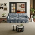 thumbnail image 2 of Eyisean 74" Chenille/Oxford Traditional Style Loveseat Sofa, 3-Seater Comfy Deep Seat Couch with Rolled Armrests & Ruffled Skirt, Oversized Cloud Sectional Couch for Living Room, Apartment, 2 of 13