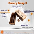 thumbnail image 7 of Creative Crafthouse Penny Drop II Premium Wood Family Dice Game, 7 of 7