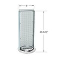 thumbnail image 2 of Azar Displays 700508-WHT White Revolving 8"W x 20.625"H Pegboard Counter Display, 2 of 9