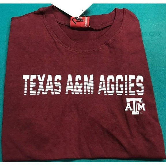 Brand New Athletics Texas A&M Diced Name Short-Sleeve Lightweight T-Shirt, 100% Cotton(Youth small), Official Aggies Logo/Colors
