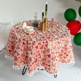 thumbnail image 4 of Clearance Christmas Tree Tablecloth Red Tablecloth Round Tablecloth Avoid Fouling Tablecloth Holiday Gift Dusts Cloth Holiday Essential Xmas Gift, 4 of 6