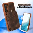 thumbnail image 4 of for Samsung Galaxy S23 Ultra Case Wallet, Zipper Phone Case Purse with RFID Card Holder Wrist Crossbody Strap Handbag Present Cover for Samsung S23 Ultra 6.8 inch (5G, 2023) - Brown, 4 of 7