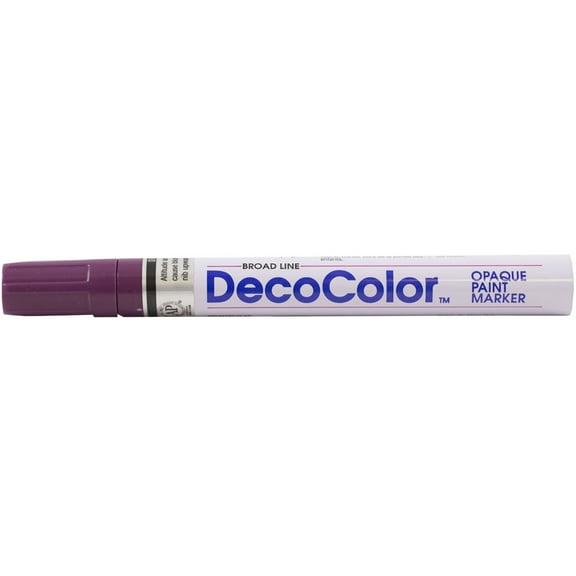Marvy Uchida Broad Line Opaque Paint Marker, 1/Pack, Plum Purple