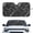 Black Marble Pattern, variant on XYZCANDO Car Windshield Sun Shade with Spider Web Pattern, Windshield Sunshade for Trucks and Daily Use in Warm Weather