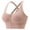 Pinks, variant on Push up Bras for Women Plus Size Pullover Bra Feature V-Neck Molded Bra Style W-1253 Green S