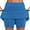 Blue, variant on Plus Size Women's Quickly Dry Tennis Skirts Golf Skorts Pockets Pleated Mini Skirt Athletic Liner Shorts Summer Clothes 3X 4X 5X