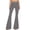 Black and White Checkered, variant on Bell Bottom Jeans for Women High Waisted Stretch Plaid Flare Jeans Slimming Denim Wide Leg Bootcut Pants(Black and White Checkered,12)