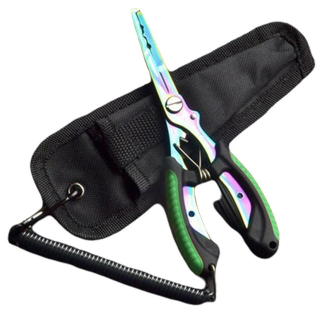 Portable Fishing Pliers & Line Cutter - Stainless Steel Fish Hook Remover Tool with ABS Handle