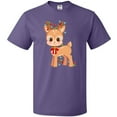 thumbnail image 3 of Inktastic Cute Christmas Reindeer with Christmas Lights T-Shirt, 3 of 5