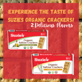 thumbnail image 5 of Suzie's Organic Rosemary Sesame Saltines Crackers|Healthy Gourmet Baked Vegan Snack for Adults & Children|Non GMO|12 Fresh Packs (96 individual Stay Fresh Packs) - 8.8oz Each, 5 of 7