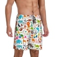 thumbnail image 3 of Rocae Animals for Men's Soft Sleep Pajama Shorts, Waistband and Pockets, 3 of 9