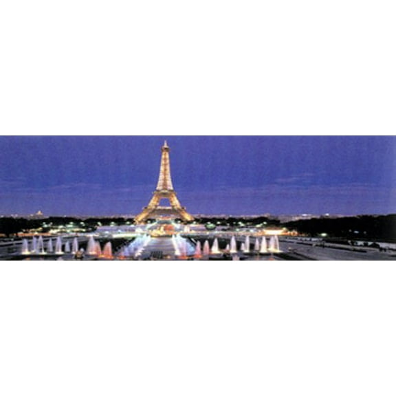 eiffel tower 12x36 poster