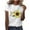 Yellow 06, variant on Summer Casual Tshirts for Women Loose Fit Crewneck Floral Printed Basic Tees Short Sleeve Tops Pullover T Shirt (XL, Purple 01)