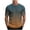 O, variant on Mens T-shirts Gradient Short Sleeve Crewneck Tee with Stylish Color Transition Design Daily Wear Casual T Shirt for Men A L