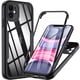 thumbnail image 2 of Funda para iPhone 14 13 12 11 Pro Max 14 Plus XS MAX XR de 360 grados transparente, cuerpo completo, resistente, Protector de pantalla incorporado, 2 of 4