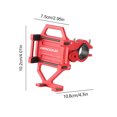 thumbnail image 2 of Soporte para teléfono para bicicleta Soporte ajustable para teléfono para bicicleta de carretera MTB (manillar rojo), 2 of 9