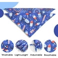 thumbnail image 5 of 4th of July Dog Bandanas 2Pack Independence Day,American Flag Reversible Triangle Patriotic Pet Scarf for Boy and Girl,Memorial Day Bandana for Small Medium Large Dogs Cats(Popsicles|Fireworks Medium), 5 of 5