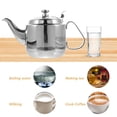 thumbnail image 1 of OULII 1Pcs Silver Tea Kettle Stainless Steel for Tea Brewing, 1 of 6