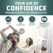 PureGuardian 475 Sq. ft, 1 Gallon Ultrasonic Cool Mist Humidifier with Aroma Tray, H980C