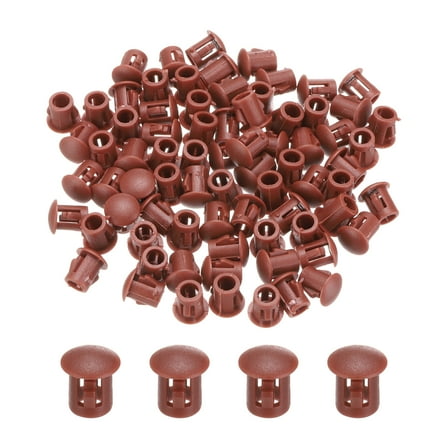 Uxcell 64PCS 35mm Dark Grey Plastic Hole Plugs, Flush Type Panel Hole Caps