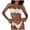 White*, variant on Women's Bikini Sets Summer Solid Color Crop Tops Tube Bra Floral High Waist Slim Fit Trendy Vacation Swimsuit