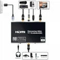 thumbnail image 2 of Convertidor Extractor de Audio HDMI eARC 4K@60Hz, Extractor de Audio HDMI 2.0 a HDMI 18Gbps con Salida de Audio Atmos/Earc/Arc/Toslink/Coaxial de 7.1ch/3.5mm HDCP 2.2 DTS HDR, 2 of 11