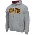 thumbnail image 2 of Men's Colosseum Heather Gray Arizona State Sun Devils Arch & Logo 3.0 Pullover Hoodie, 2 of 3