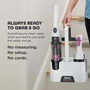 Shark StainForce Cordless Spot, Stain, Odor Portable Cleaning System, for Carpets, Area Rugs, Upholstery, Stairs, with Storage Caddy, Accessories,Size Cleaning Solution, HX100 White
