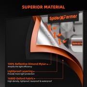 Spider Farmer 4’x4’x6.5′ 120cm x 120cm x 200cm Indoor Grow Tent 1680D Hydroponic Plant Room for Optimal Plant Growth & Climate Control