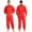 Orange, variant on Men's One Piece Work Coveralls Jumpsuits Long Sleeves Front Zipper Workshop Body Suits Yellow L