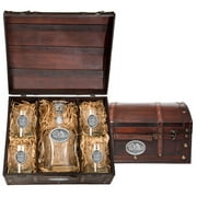 Buffalo Capitol Decanter Chest Set by Heritage Metalworks