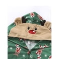 thumbnail image 5 of Morttic Matching Family Christmas Pajamas Set Hoodie Pajamas Reindeer Jumpsuit Romper Holiday Pjs One Piece Hooded Sleepwear For Adult Kids Infant Baby, 5 of 6